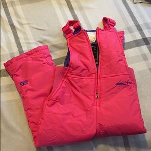 Girls snow bibs